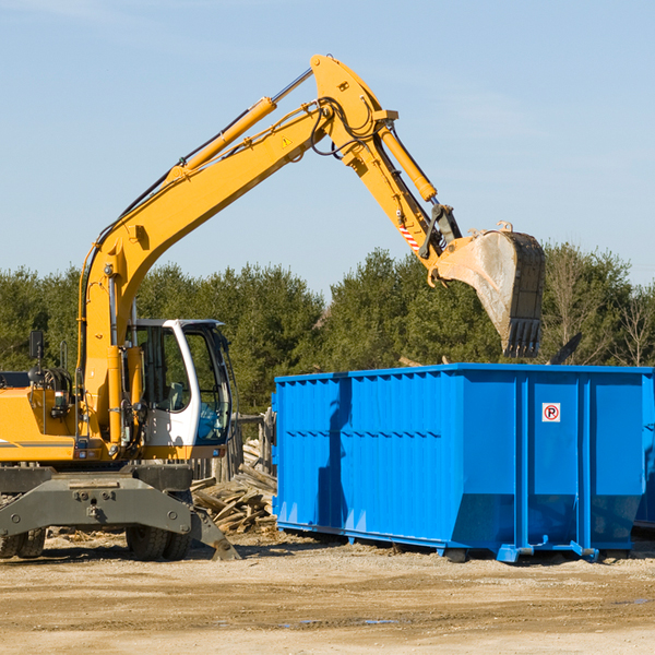 what size residential dumpster rentals are available in Aullville MO